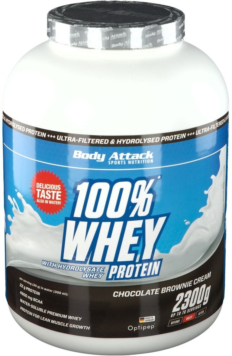 100% Whey Protein chocolate brownie cream Pulver 2300 g