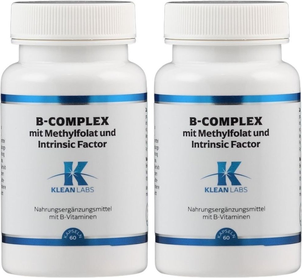 B-Complex m.Methylfolat+Intrinsic Fact.KLEAN Labs 2x 2x60 St Kapseln