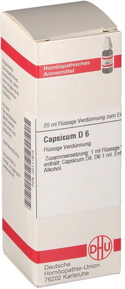 Thumbnail - Capsicum D 6 Dilution 20 ml