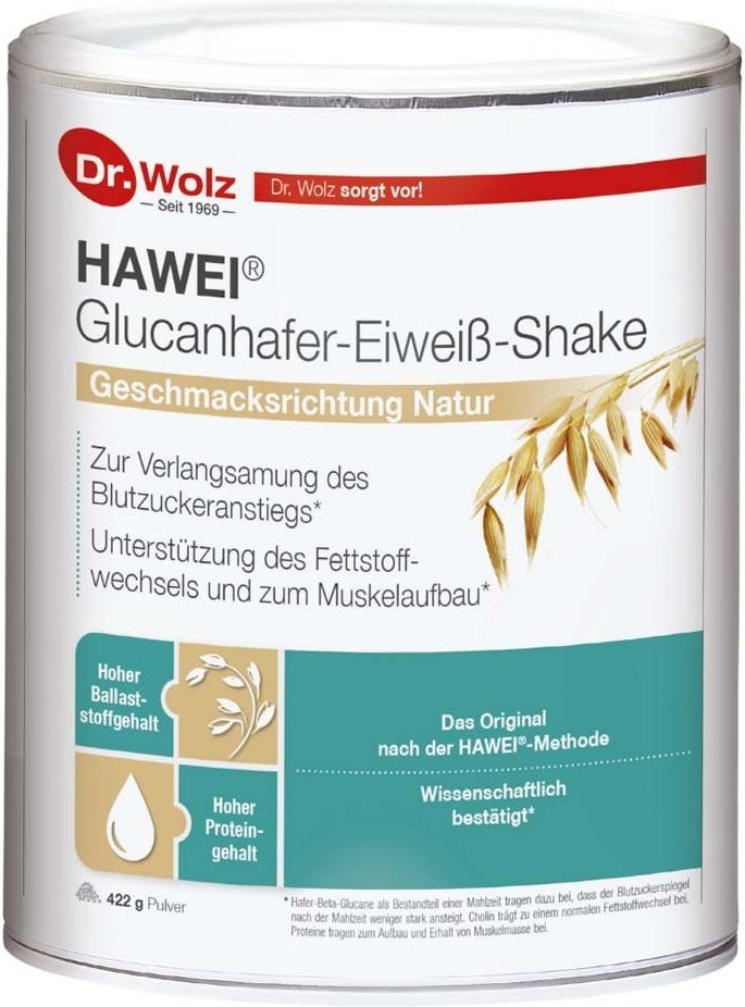 Hawei Glucanhafer-Eiweiß-Shake natur Pulver 422 g