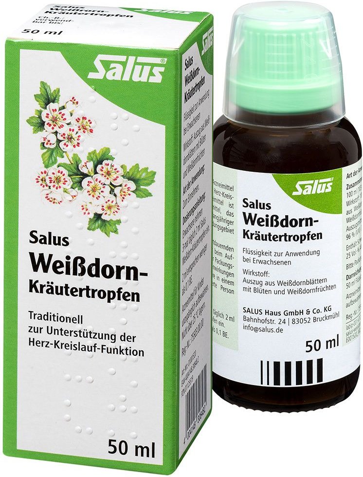Weissdorn Kräutertropfen Salus 50 ml Flüssigkeit