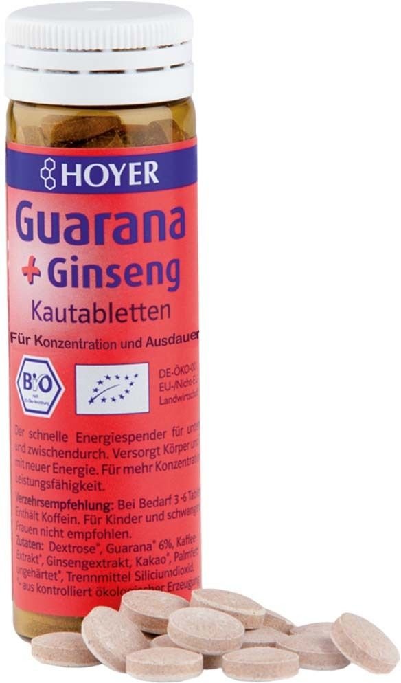 Hoyer Guarana & Ginseng Kautabletten 60 St