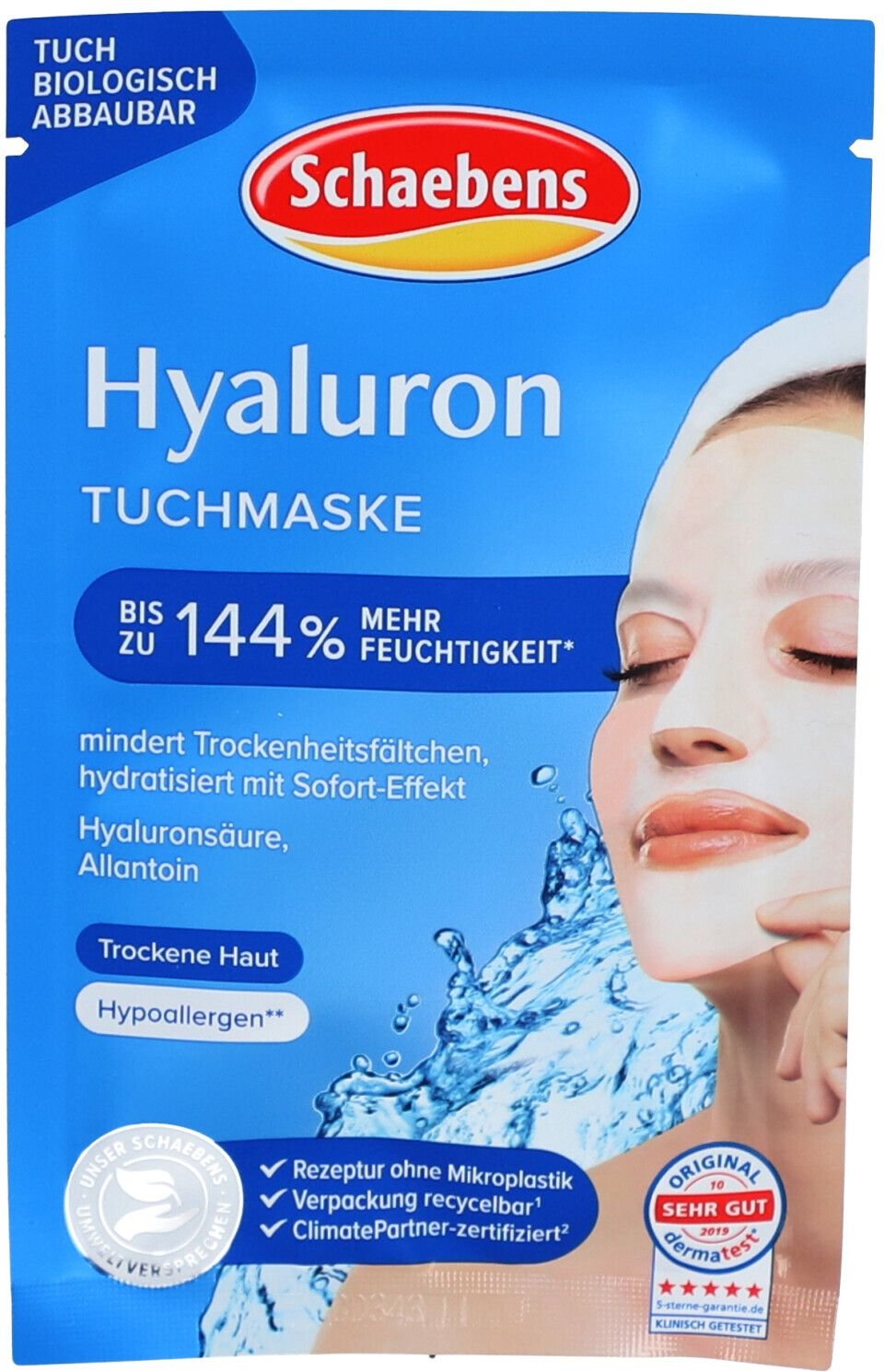 Thumbnail - Schaebens Hyaluron Tuchmaske 1 St Gesichtsmaske