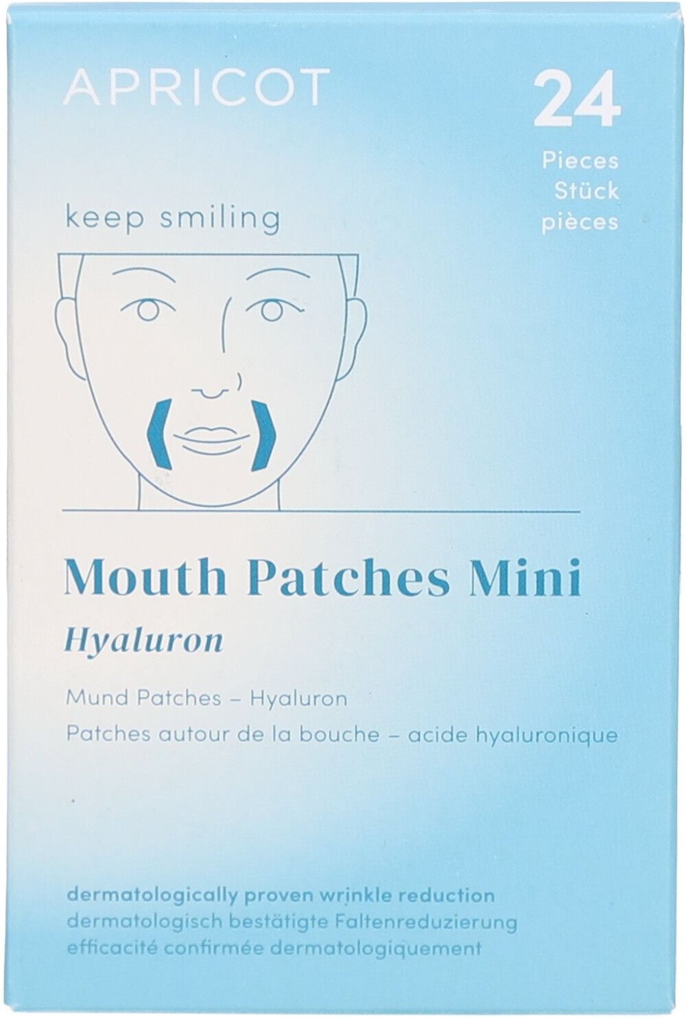 Thumbnail - Apricot Mundpatches Mini keep smiling 24 Stk St Pflaster