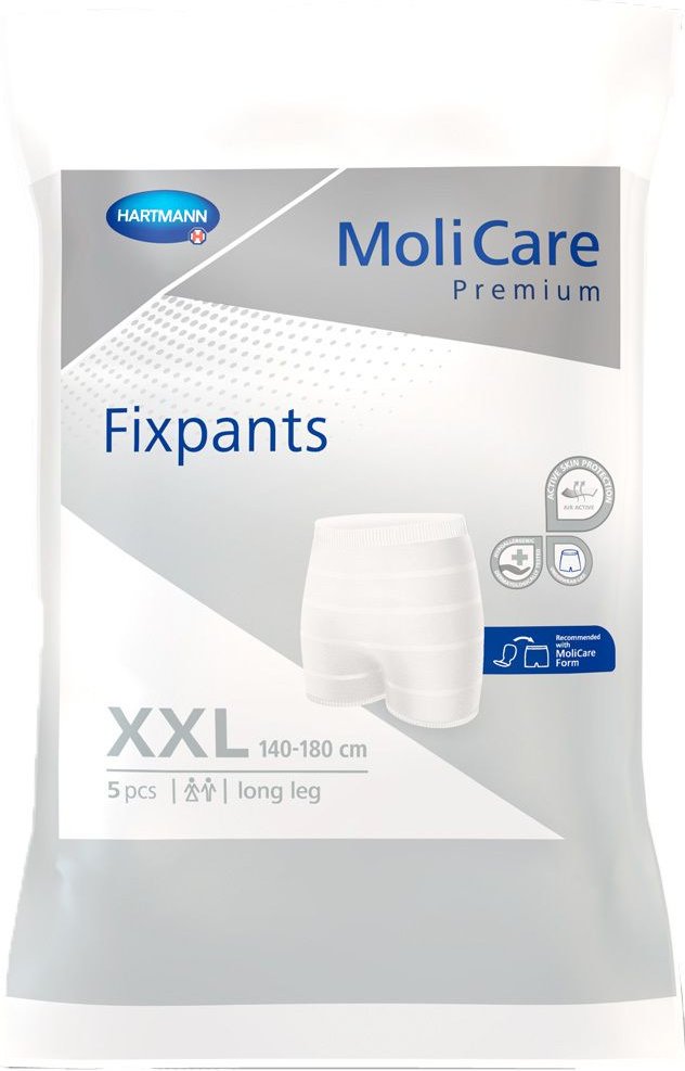 Molicare Premium Fixpants long leg Gr.XXL 5 St Fixierhosen