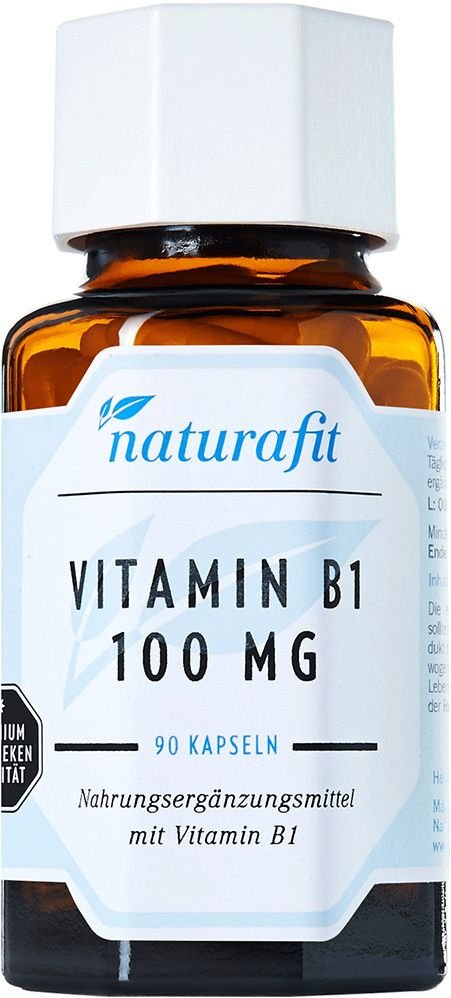 Naturafit Vitamin B1 100 mg Kapseln 90 St
