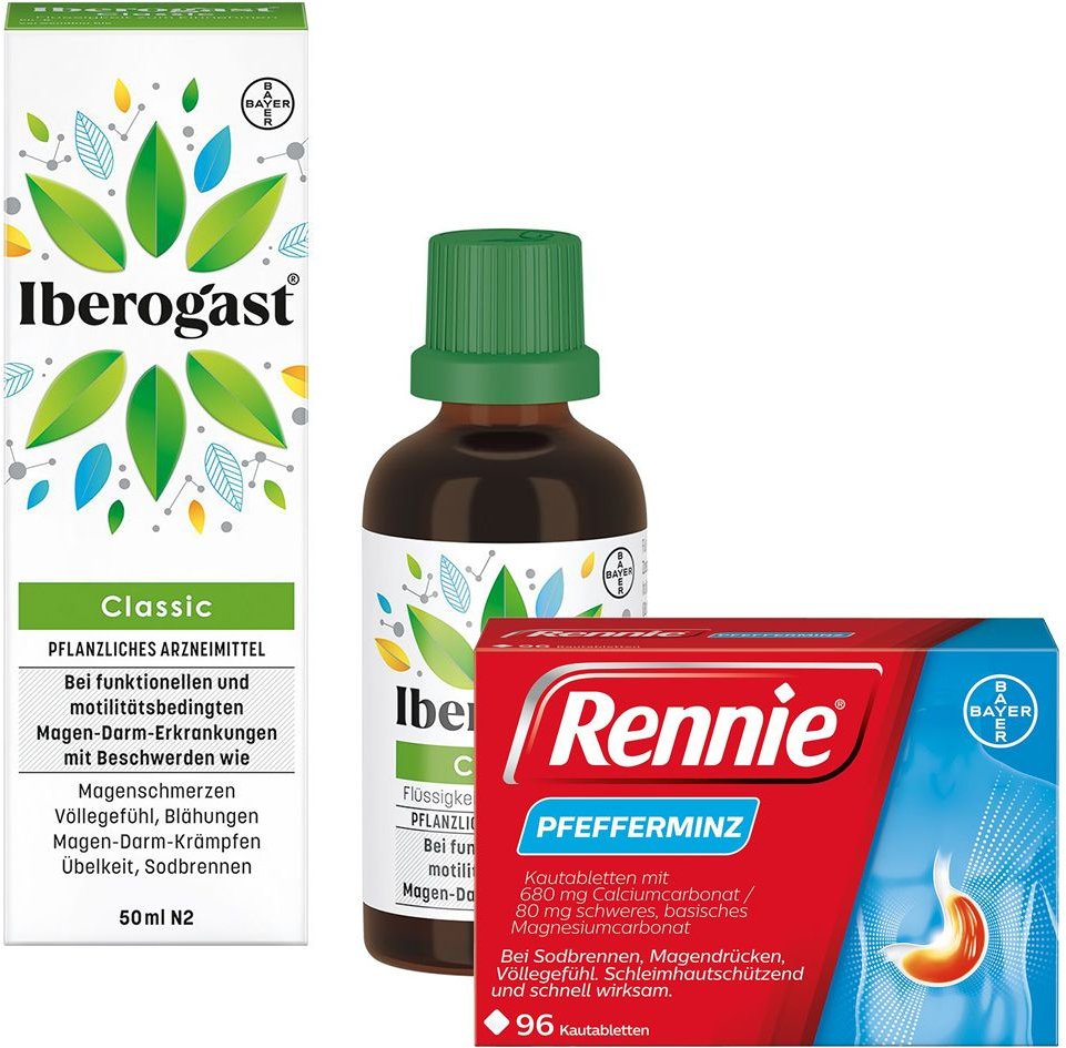 Rennie Kautablettem + Iberogast Classic 1 St Set