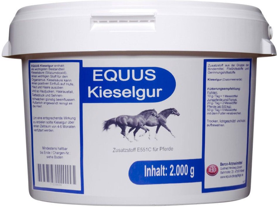 Kieselgur Equus Pulver f.Pferde 2000 g