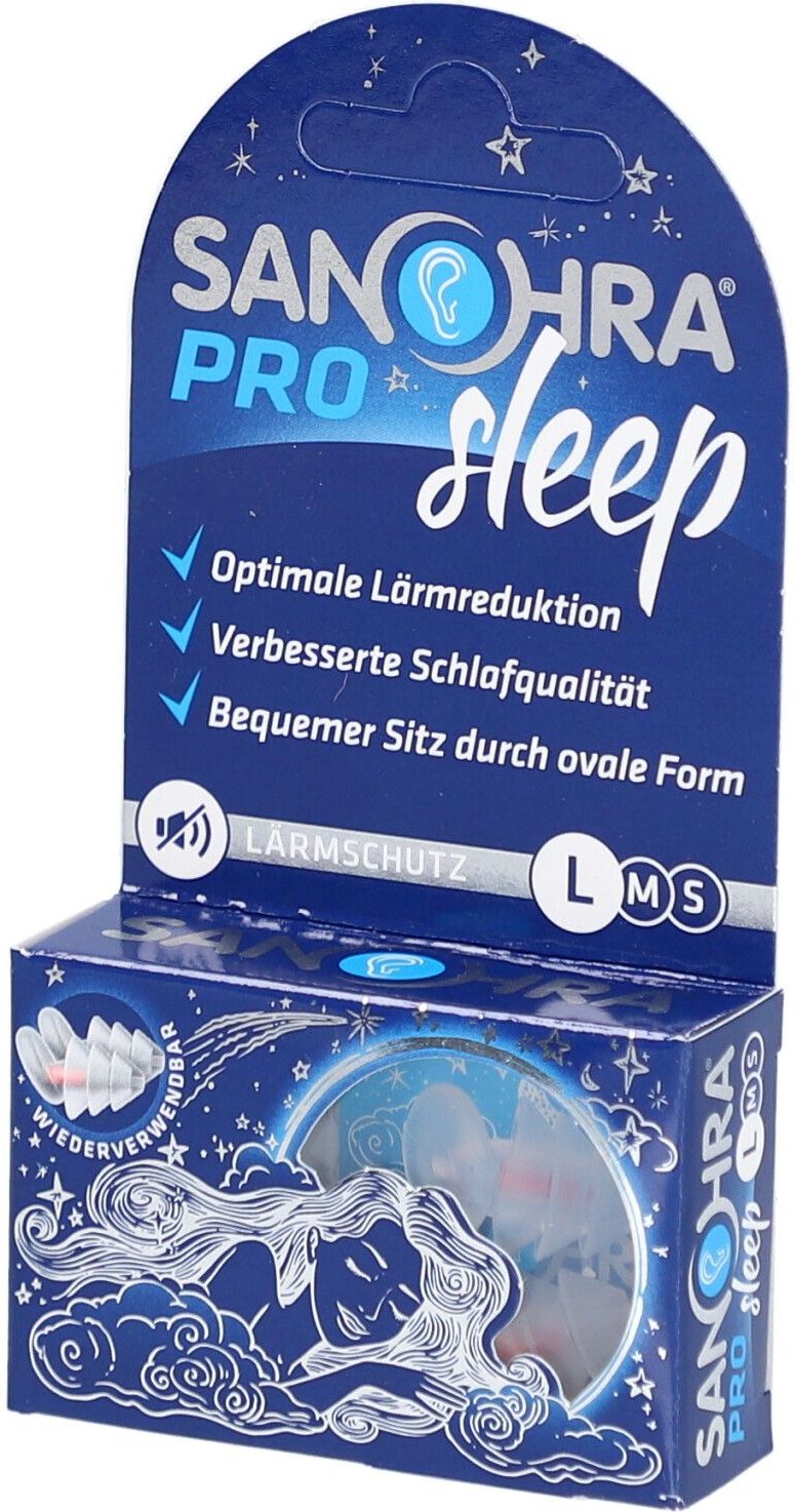 Sanohra pro sleep Gehörschutzstöpsel L 9-13 mm 2 St
