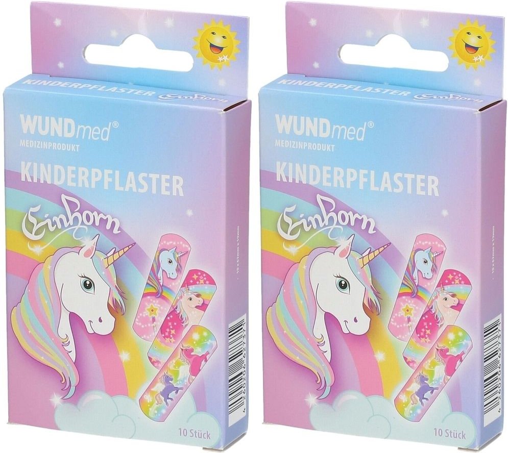 2x Kinderpflaster Einhorn 2x10 St Pflaster