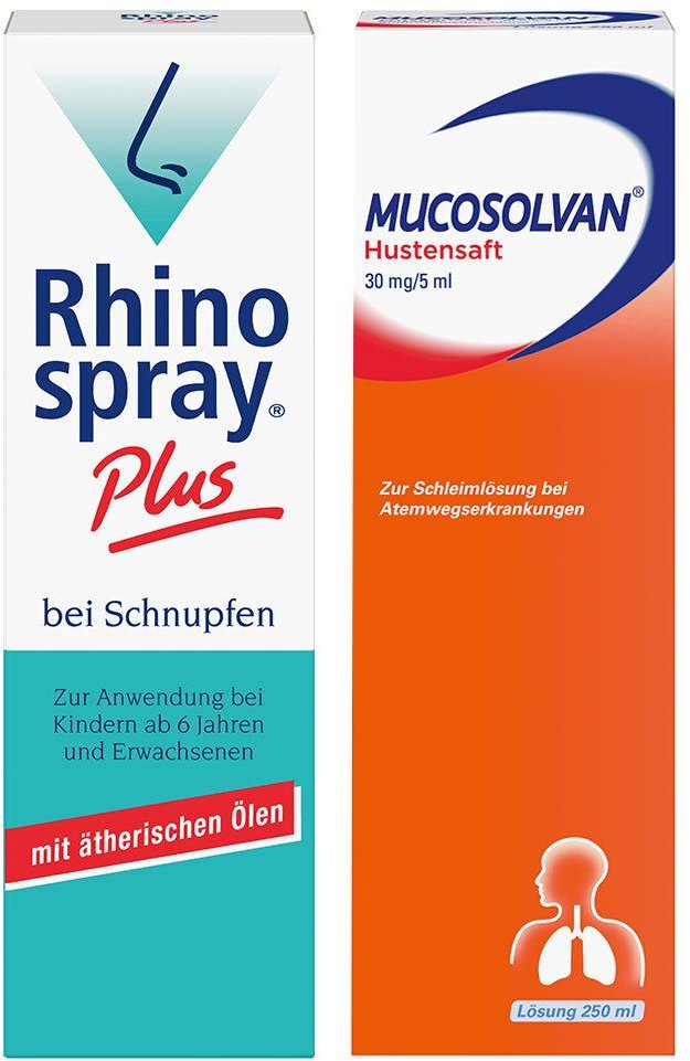 Thumbnail - Erkältungsset Rhinospray plus + Mucosolvan Hustensaft 1 St Set