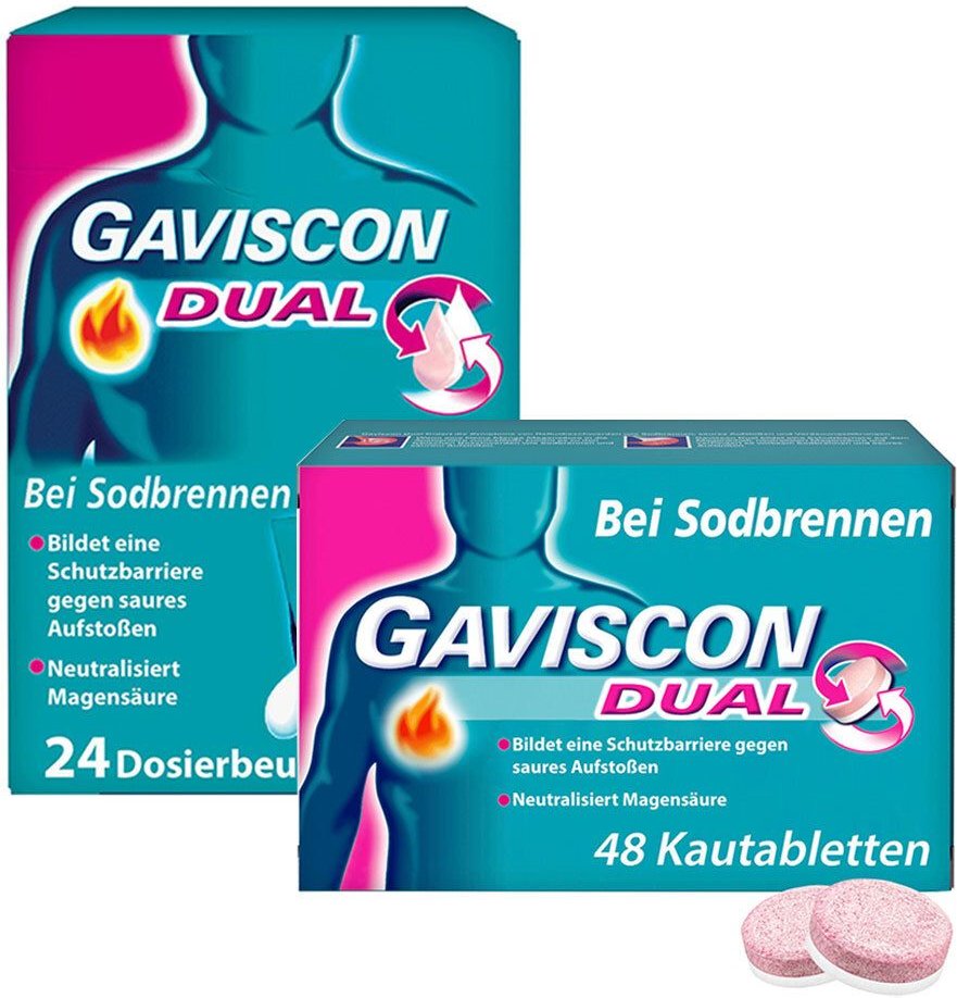 Gaviscon Dual Suspension + Kautabletten 1 St Set