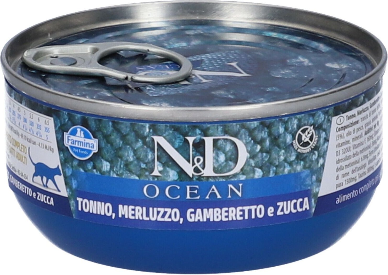 N&D CAT OCE Pump TUNA&CODf&SHRIMP 70g 80 g Futter
