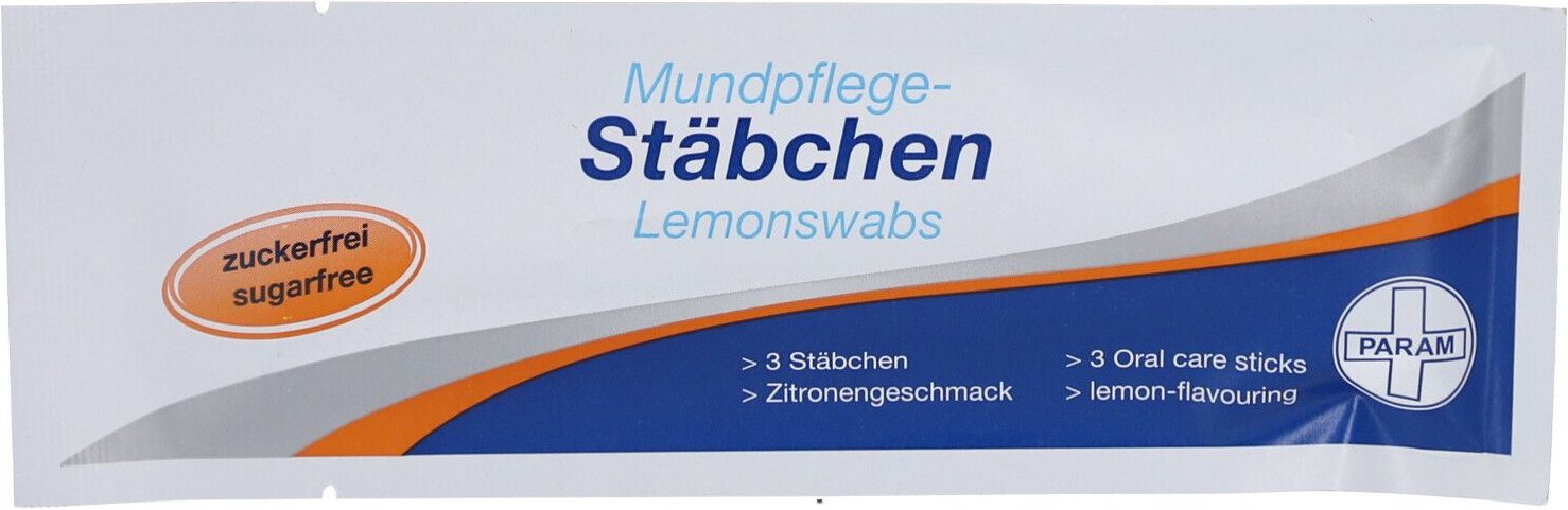 Lemon Swabs Mundpflegestäbchen Zitrone 5x3 St Stäbchen