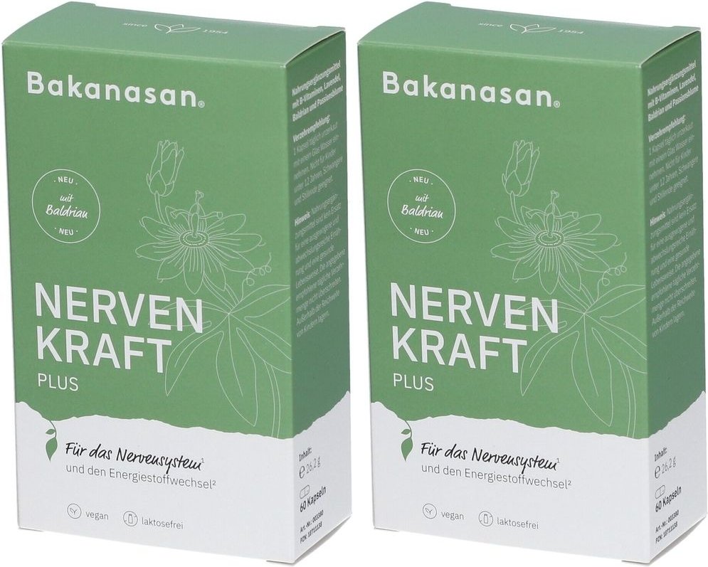 Bakanasan Nervenkraft Plus Kapseln 2x 2x60 St