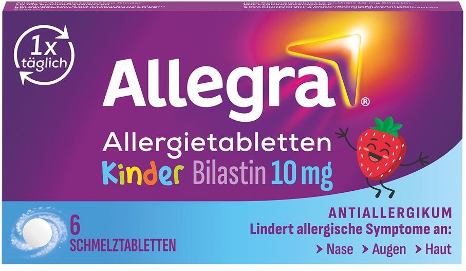Allegra Allergietabletten Kinder 10 mg Schmelztab. 6 St Schmelztabletten