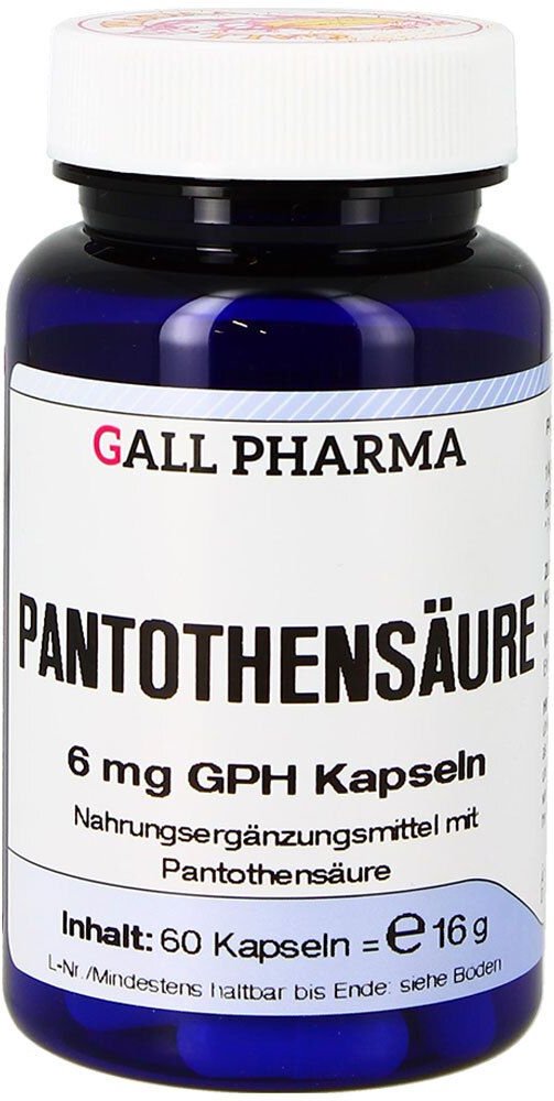 Pantothensäure 6 mg GPH Kapseln 60 St