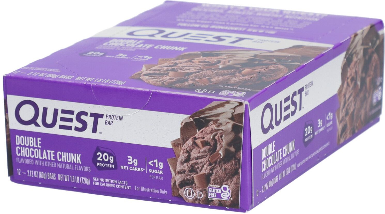 Quest Nutrition Bar, Double Chocolate Chunk 12x60 g Riegel