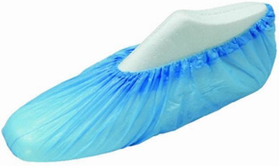 Überschuhe Einweg CPE m.Gummizug blau 100 St Beutel
