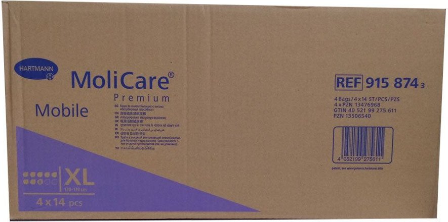 Molicare Premium Mobile 10 Tropfen Gr.L 4x14 St Windeln
