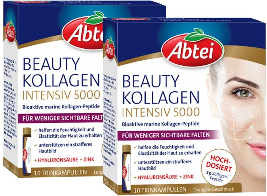 Abtei Beauty Kollagen Intensiv 5000 Trinkampullen Doppelpack 2x10x25 ml