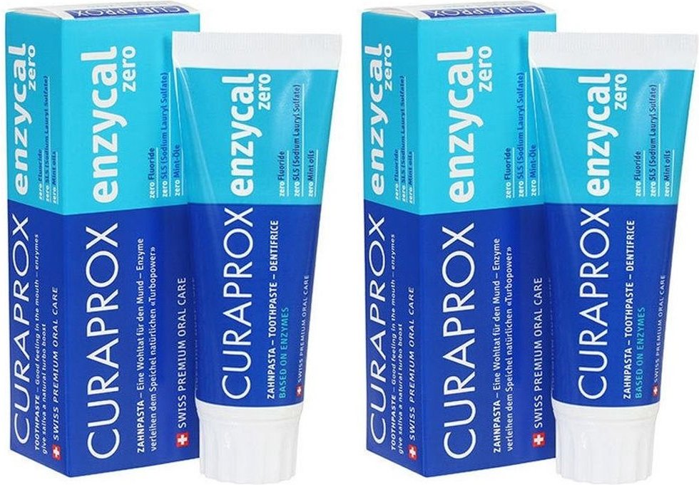 CURAPROx Enzycal Zero x2 2x75 ml Zahnpasta