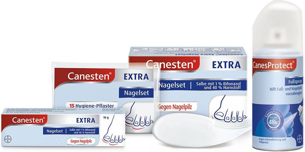 Canesten Extra Nagelset + Canesprotect Fußspray 1 St Set