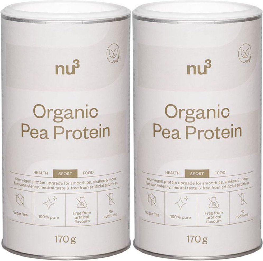 nu3 Premium Vegan Erbsenprotein Doppelpack 2x170 g Pulver