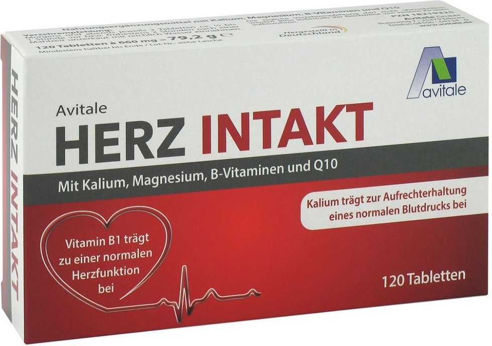 Herz Intakt mit Kalium+Magnesium+B-Vitamine Tabl. 180 St Tabletten