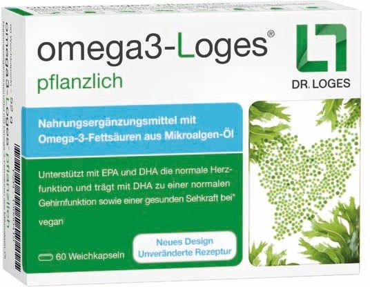 Omega3-Loges pflanzlich Kapseln 60 St