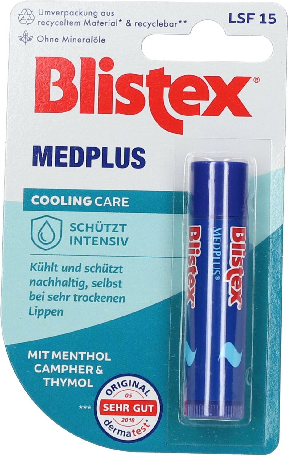Blistex MedPlus Stick ohne Mineralöl 4,25 g Stifte