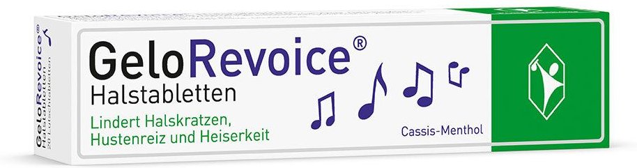 Gelorevoice Halstabletten Cassis-Menthol Lut.-Tab. 20 St Lutschtabletten