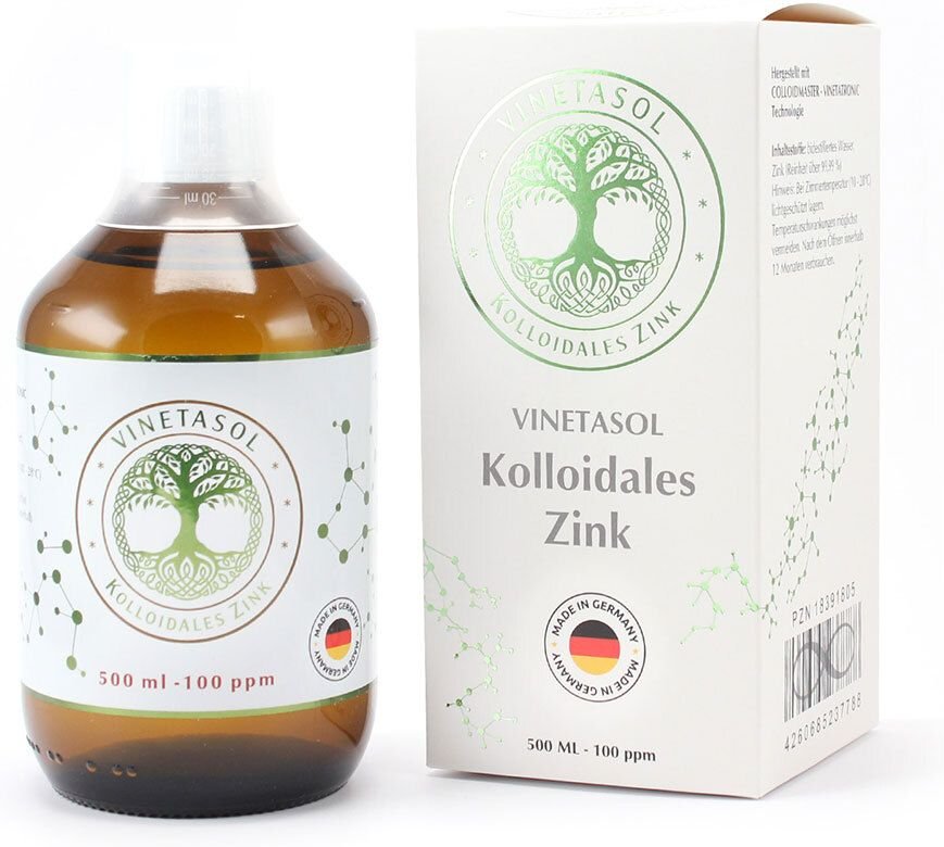 Vinetasol kolloidales Zink 100 ppm 500 ml Flüssigkeit