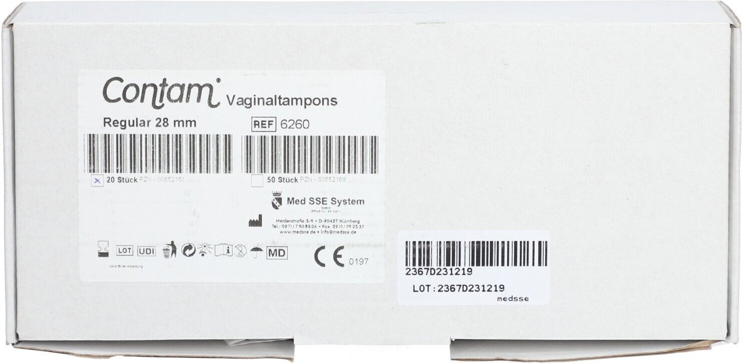 Contam Vaginaltampon regular 20 St Tampon