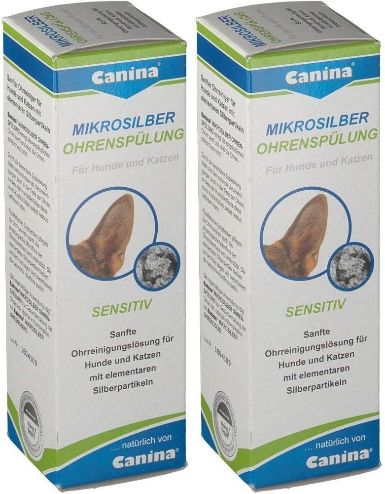 Mikrosilber Ohrenspuel VET x2 2x100 ml Flüssigkeit