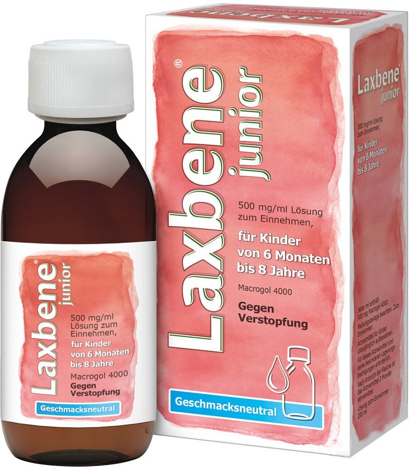Laxbene junior 500 mg/ml Lsg.z.Einnehmen Kdr.6M-8J 200 ml Lösung zum Einnehmen