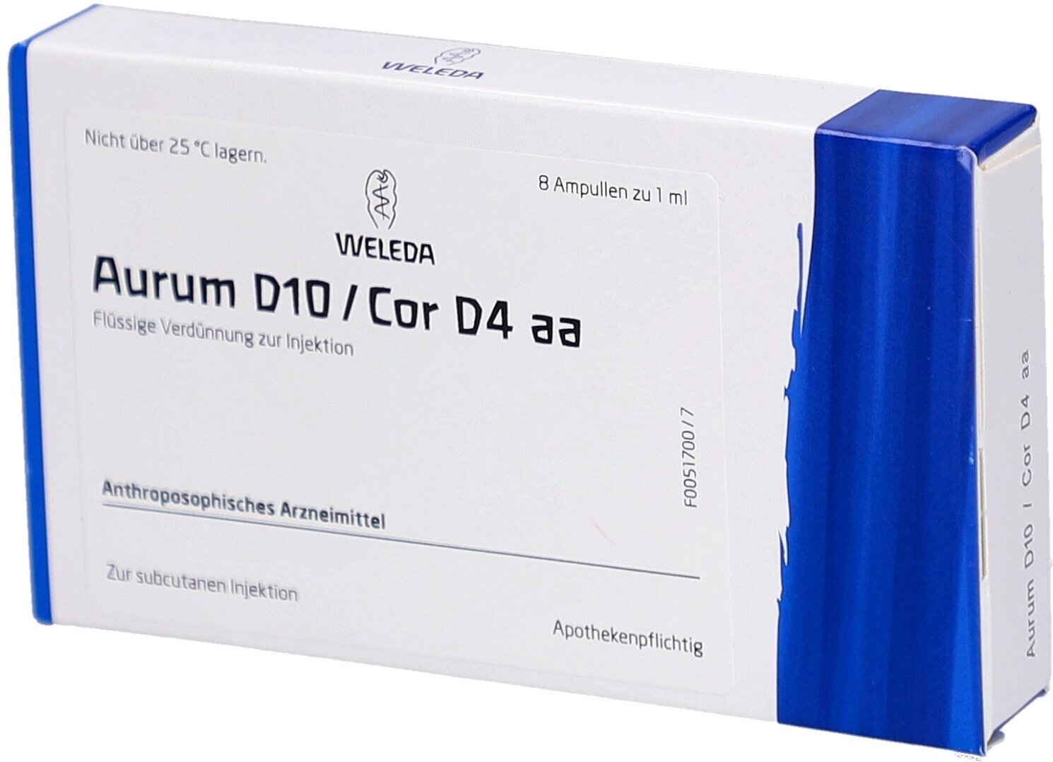 Aurum D 10/Cor 4 aa Ampullen 8x1 ml