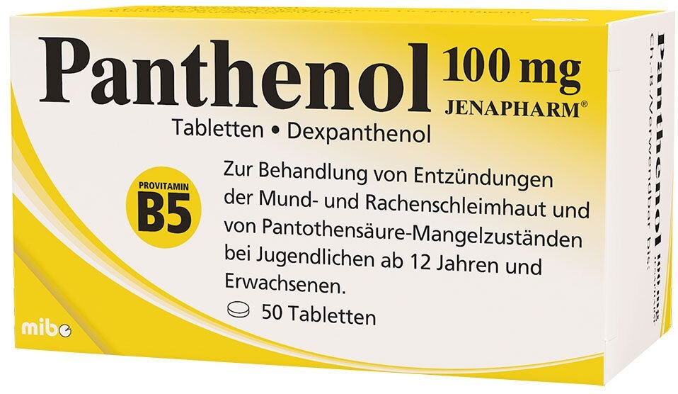 Panthenol 100 mg Jenapharm Tabletten
