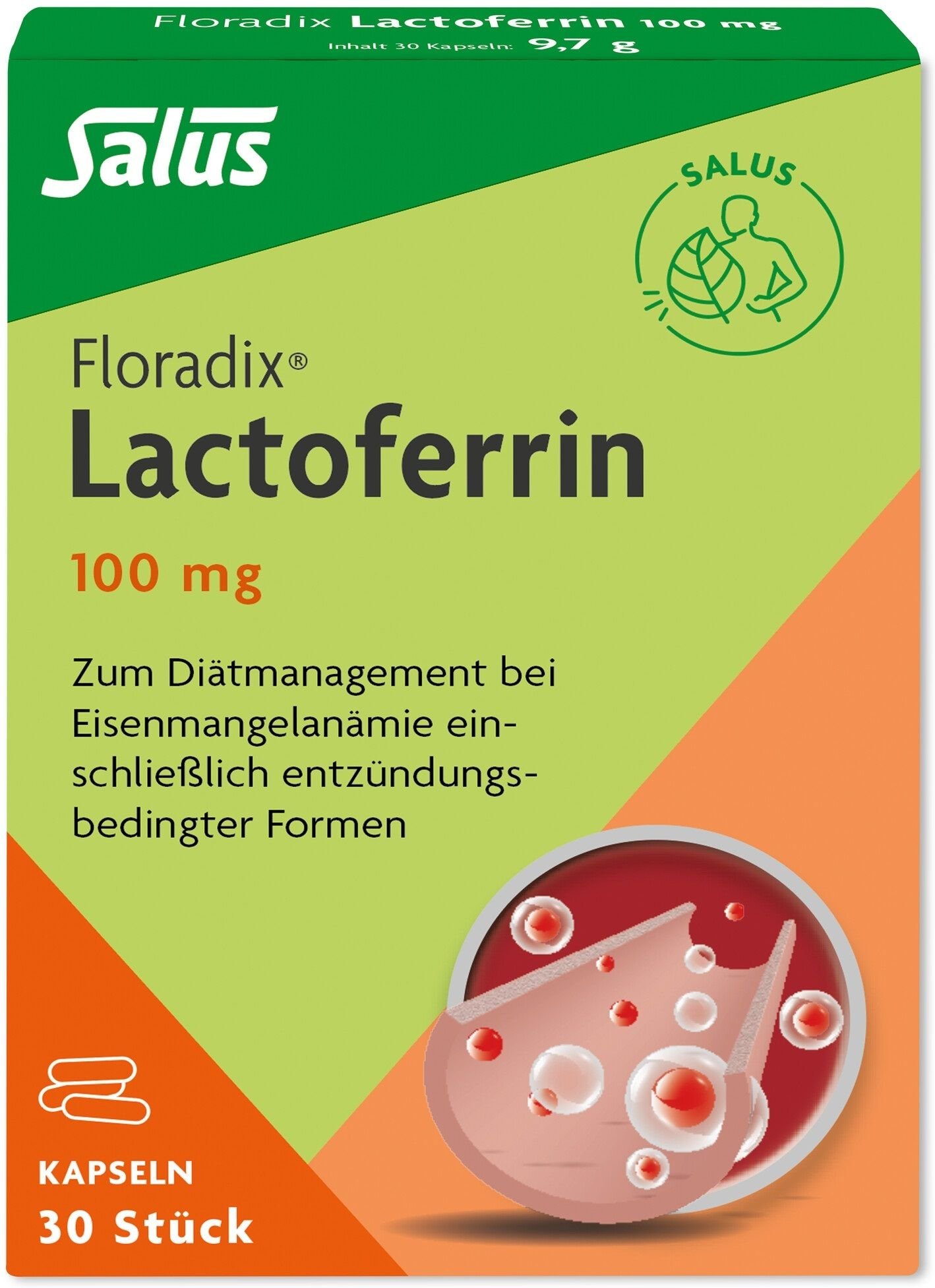 Floradix Lactoferrin 100 mg Kapseln 30 St