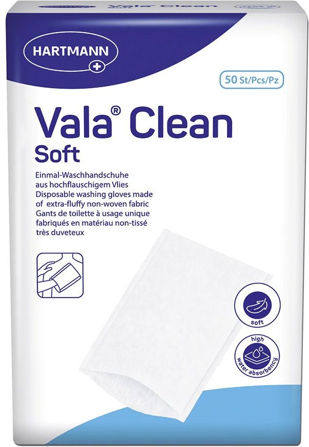 Valaclean Normal Einmal-Waschhandschuhe 28x50 St Handschuhe