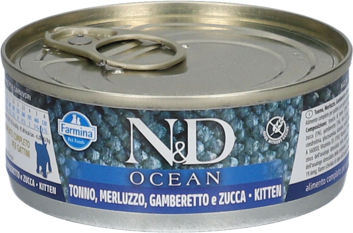 N&D CAT Ocean Cod&Shr&Pump KIT 80 g Futter