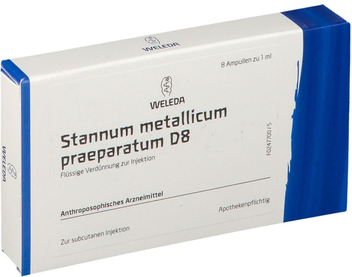 Stannum Metallicum praeparatum D 8 Ampullen 8x1 ml