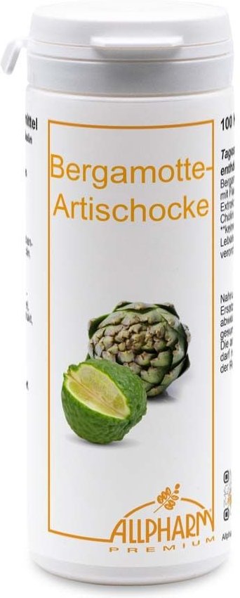 Bergamotte Artischocke mit Cholin Kapseln 100 St