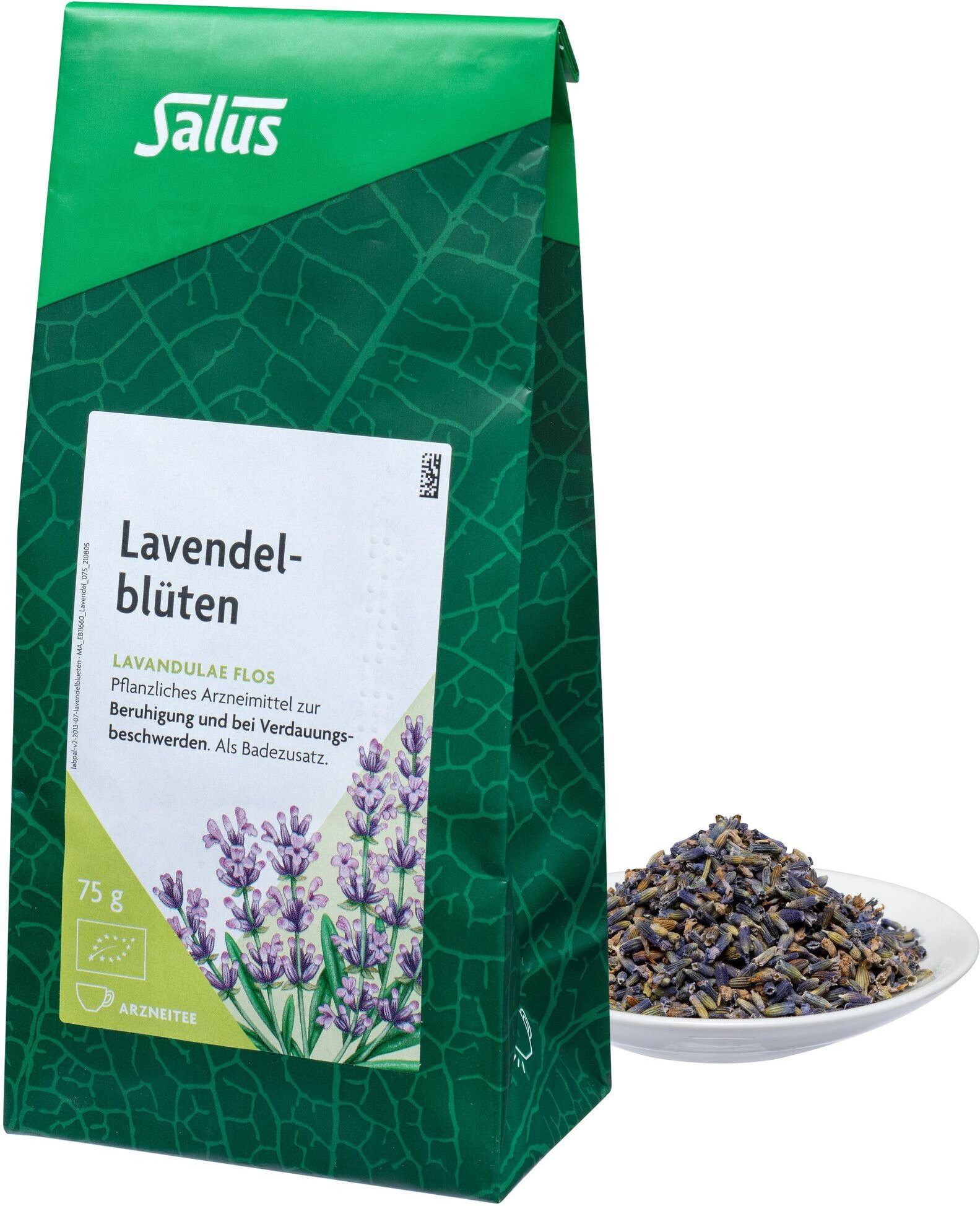 Lavendelblüten Arzneitee Lavandul.flos Bio Salus 75 g Tee