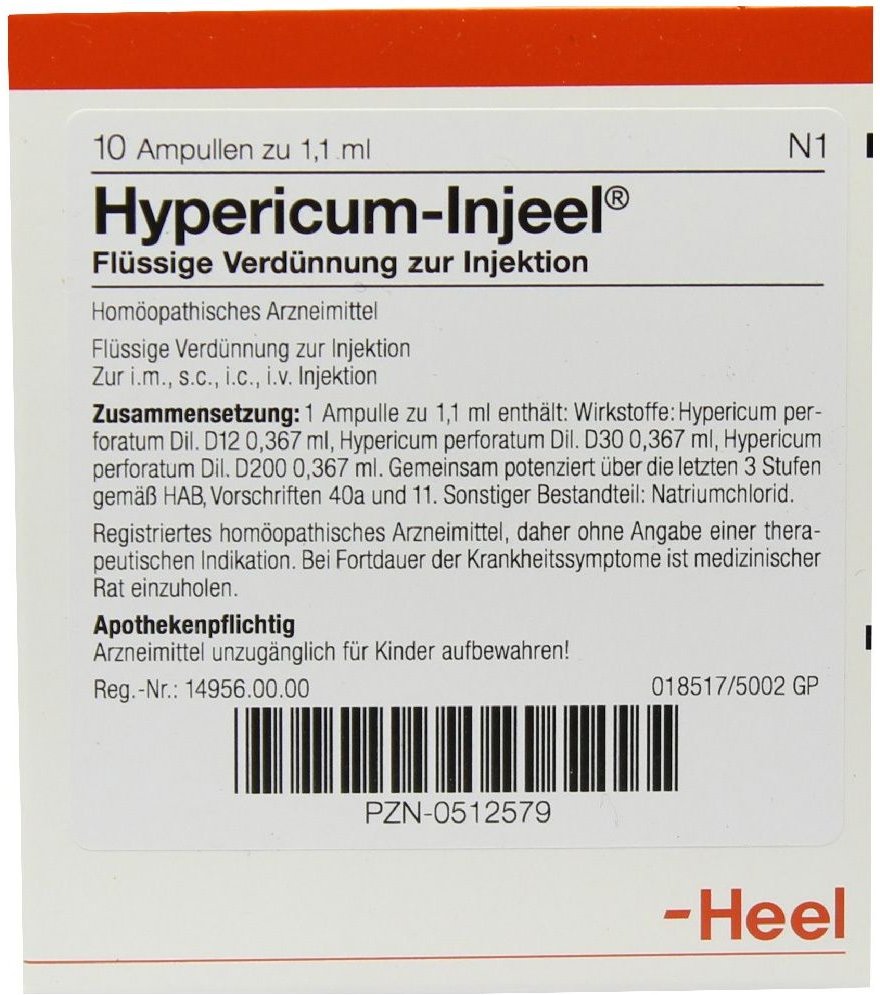 Hypericum Injeel Ampullen 10 St