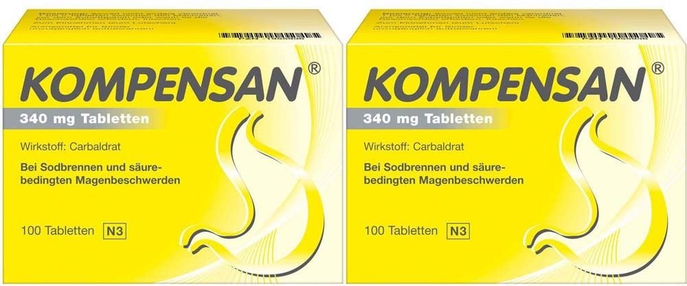 Kompensan Tabletten 340 mg 2x 2x100 St