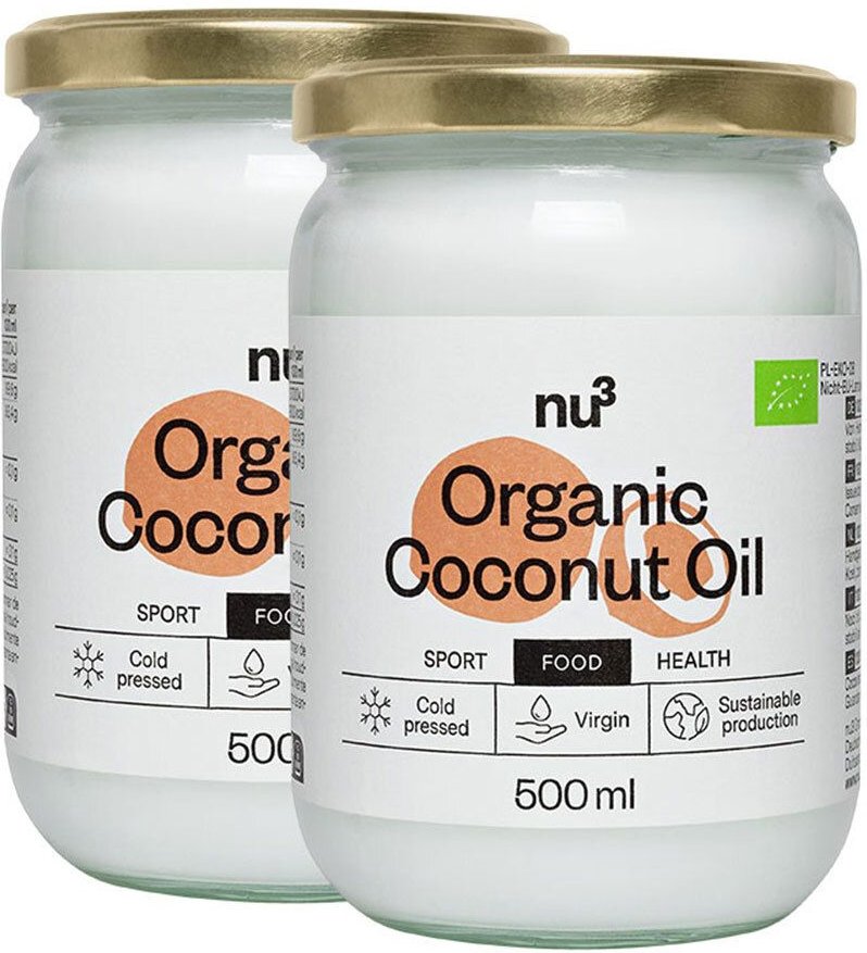 2 x nu3 Bio Kokosöl 500 ml 2x500 Öl