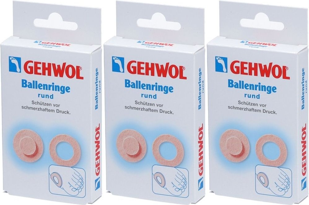 Gehwol Ballenring Rund x3 3x6 St