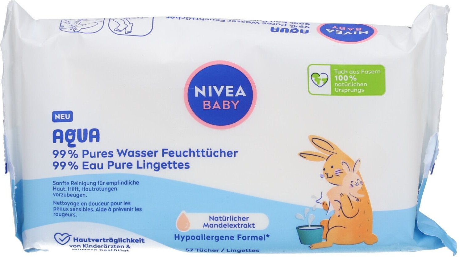 Thumbnail - Nivea Baby Aqua Feuchttücher 57 St Tücher
