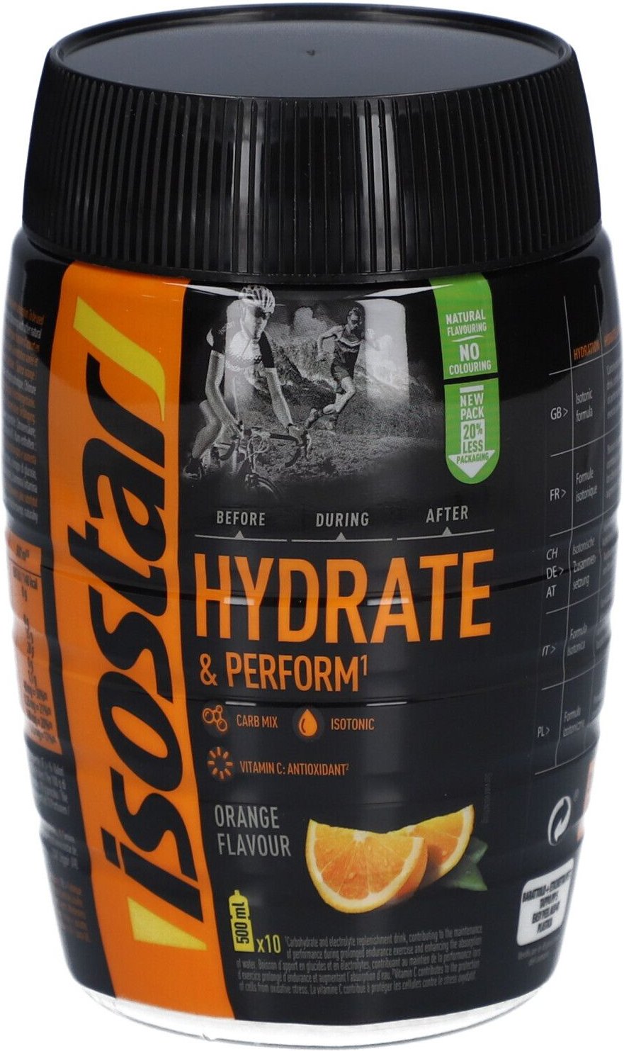 Isostar Hydrate & Perform Powder Orange 400 g Pulver